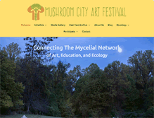 Tablet Screenshot of mushroomcityartfestival.org